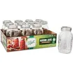 Ball Regular Mouth Mason Jars with Lids, Quart - 12 pack