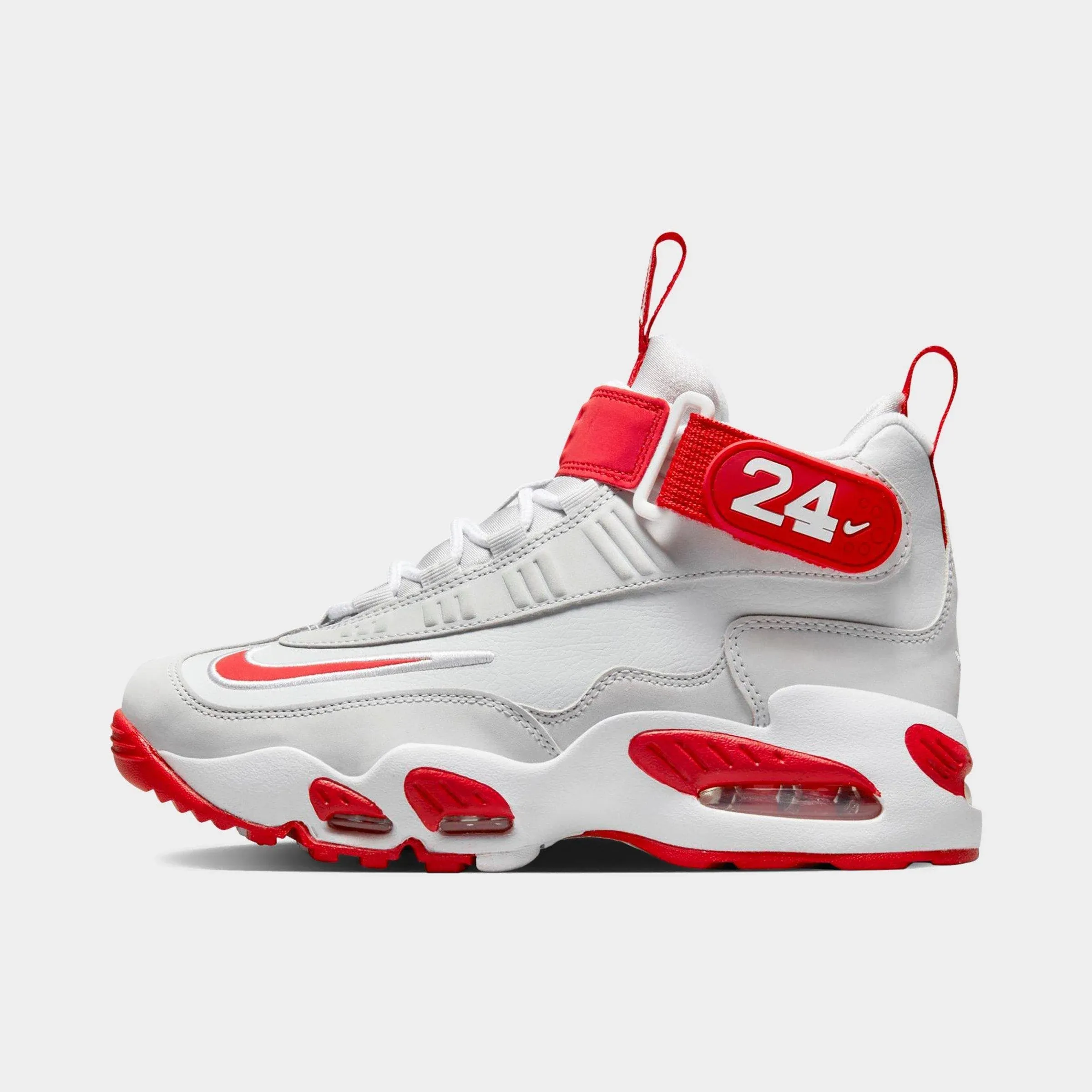 Nike Air Griffey Max 1 GS FD1025-043 Cincinnati Reds Kids Pure Platinum Grey Red