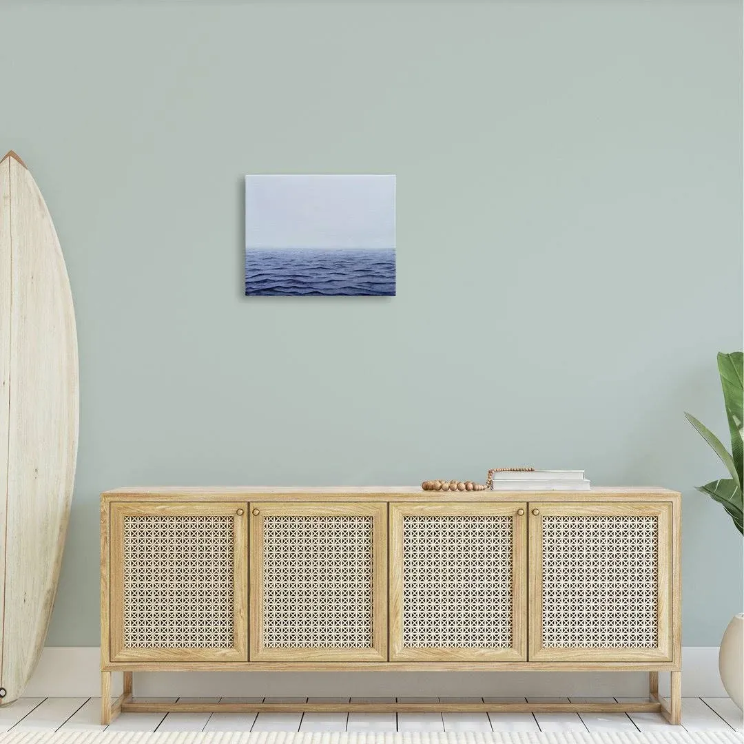 Stupell Industries Vast Ocean Horizon Soothing Blue Water Waves Photograph ...