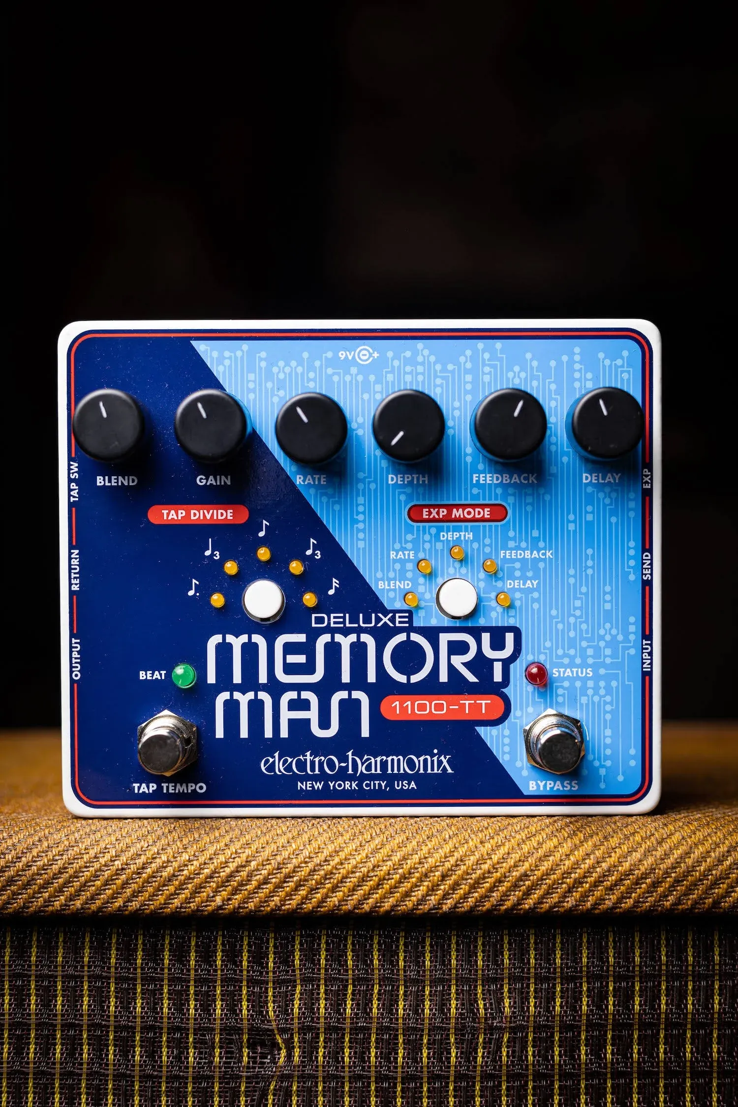 Electro-Harmon<wbr/>ix 1100-TT Deluxe Memory Man Analog Delay Pedal