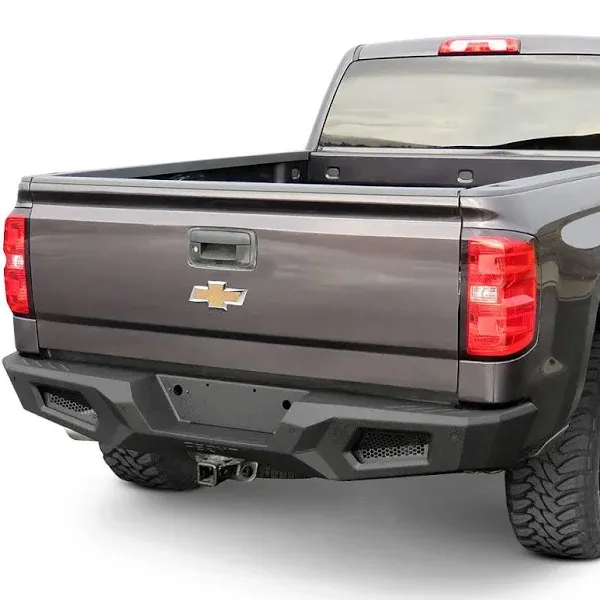 For 14-18 Chevy Silverado 1500/GMC Sierra 1500 TYGER Textured Black Rear Bumper