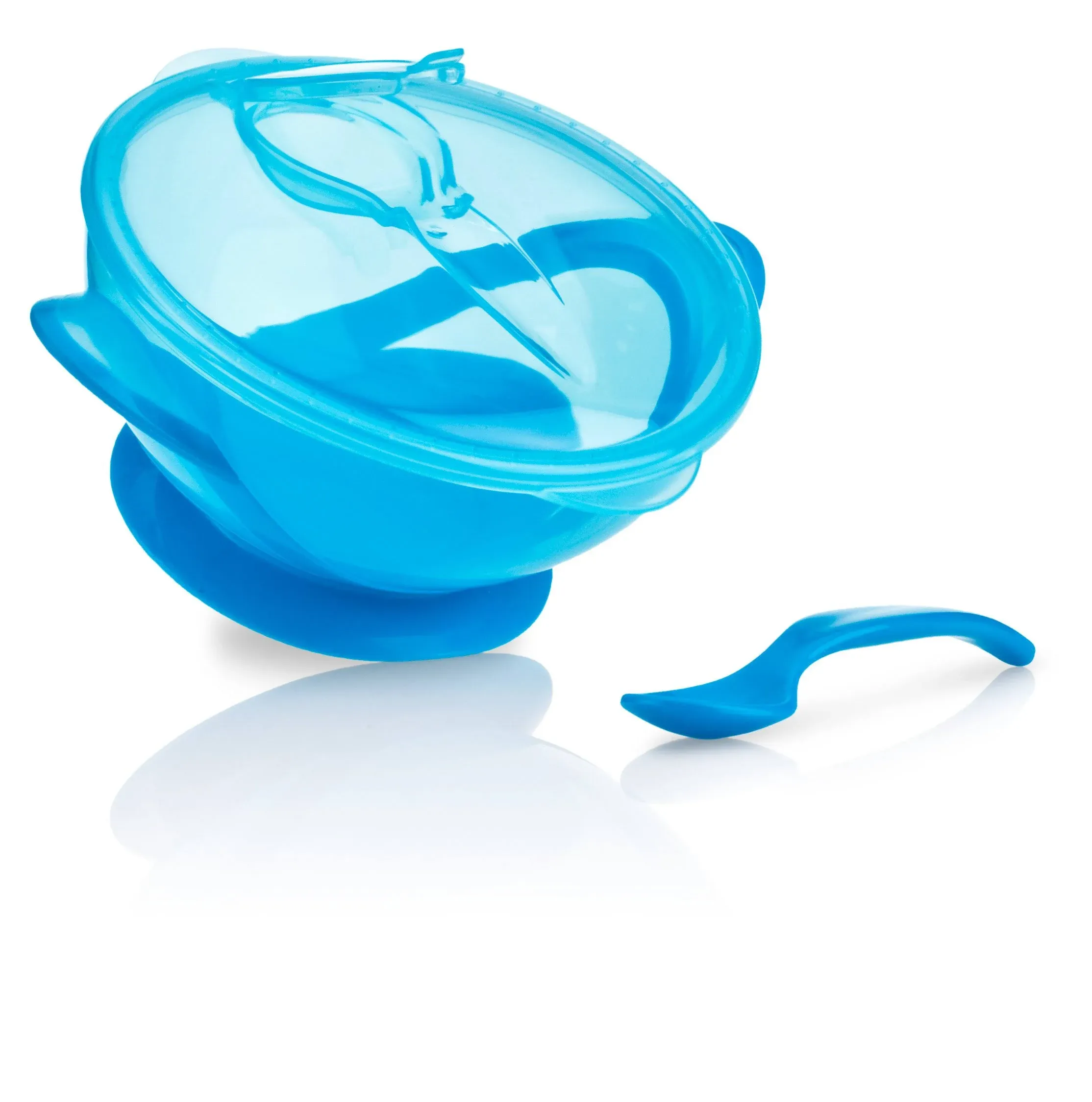 Nuby Suction Bowl with Spoon - Colors May Vary