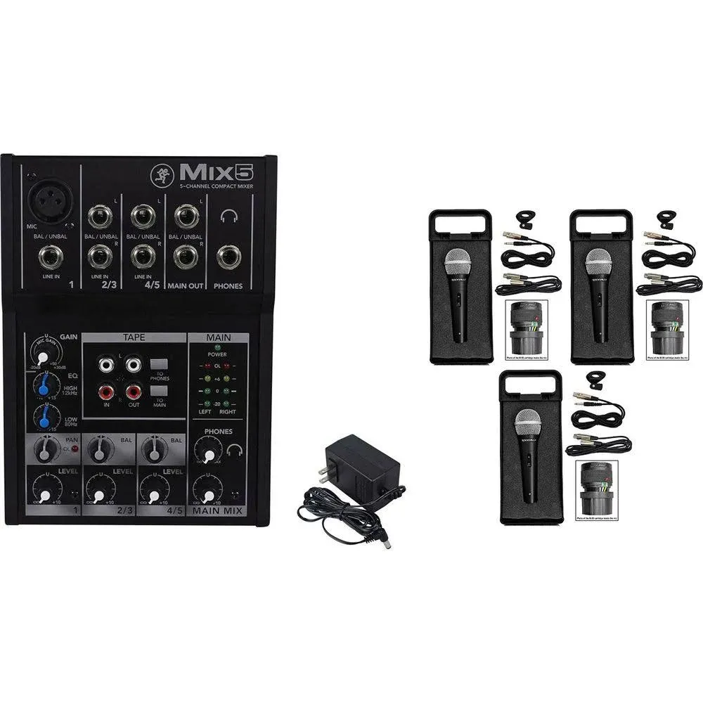 Mackie 5-Channel Compact Mixer Mix5