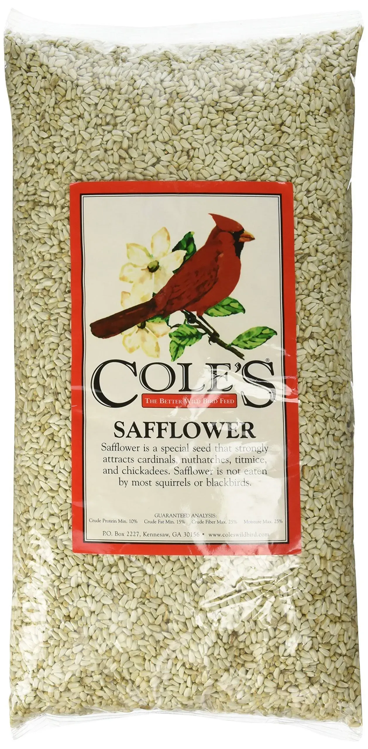 Cole&#039;s SA05 Safflower Bird Seed, 5-Pound