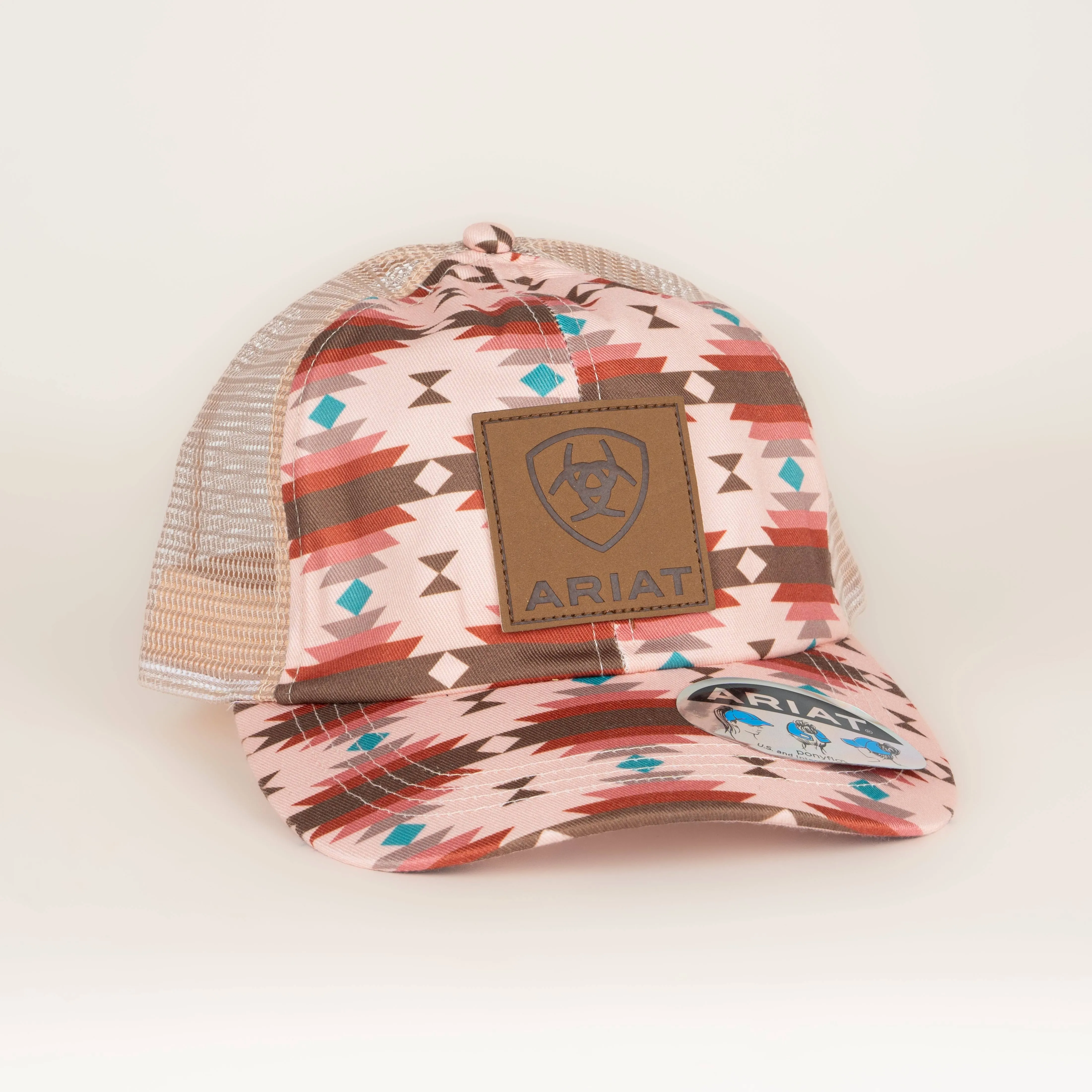 Ariat Ladies Pony-Flow Cap Aztec Print Pink