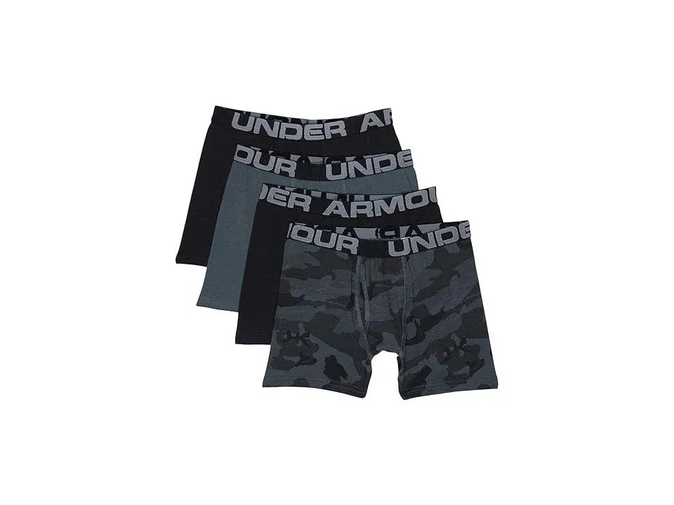 Boys' Under Armour Boxer Briefs Underwear 4 Pack Medium Camo