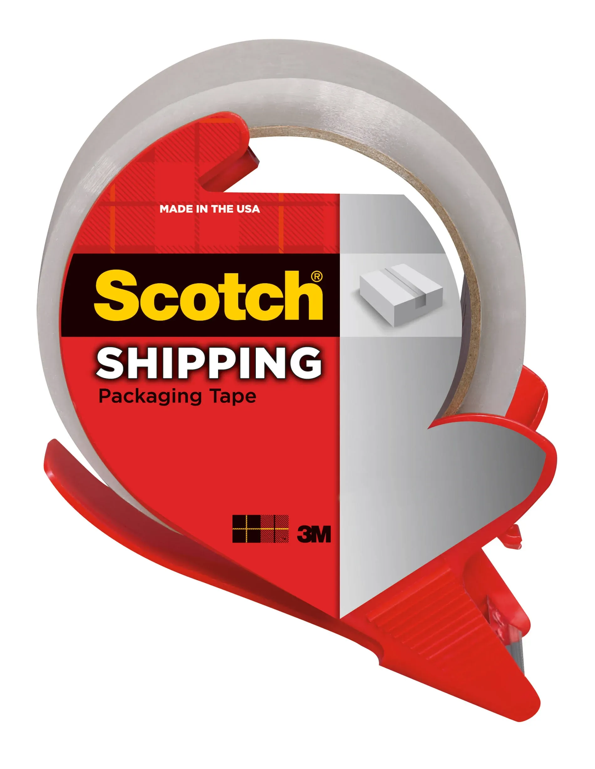 Scotch Shipping Packaging Tape with Dispenser, 1.88 Inches x 54.6 Yard