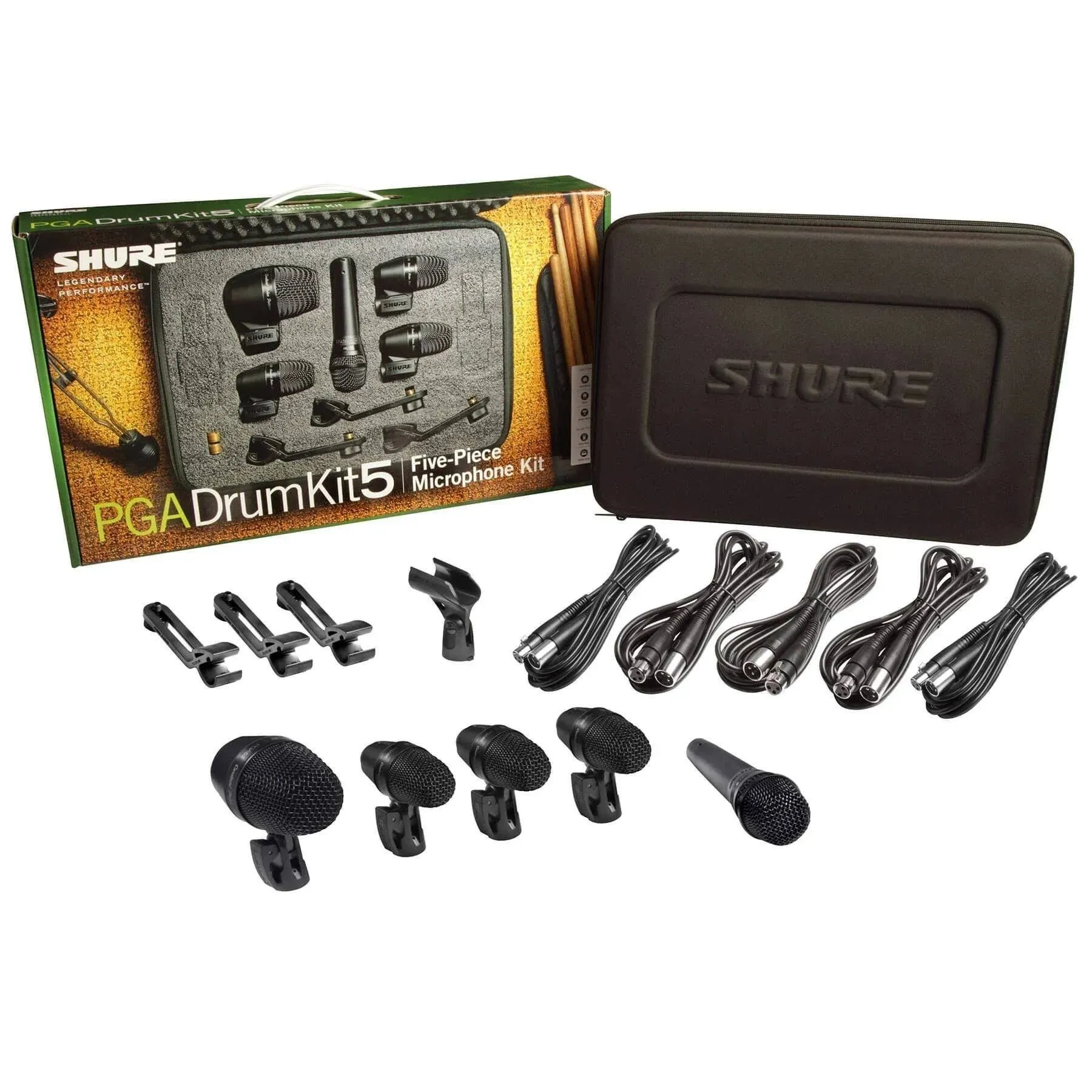 Shure PGADRUMKIT5 5-piece Drum Microphone Kit