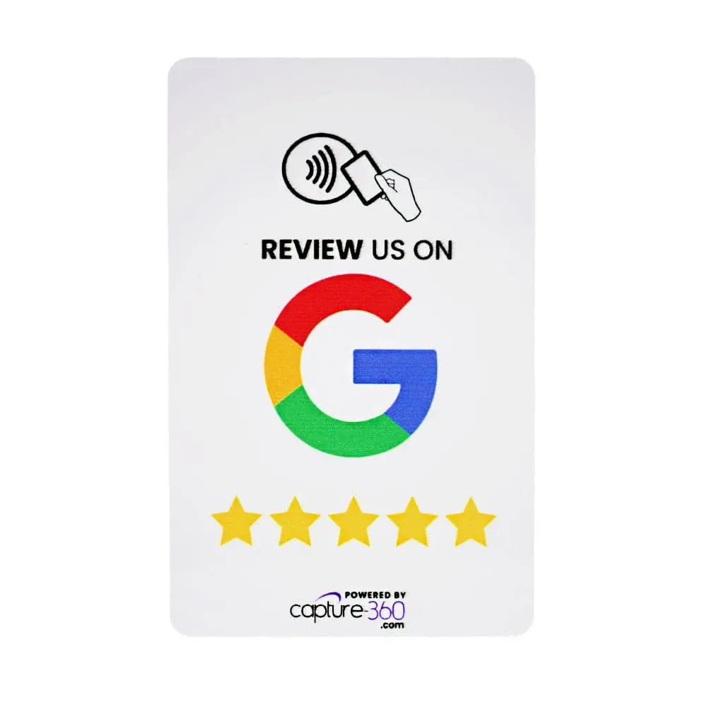 Google Review Smart Tap NFC Card - White 1 Card