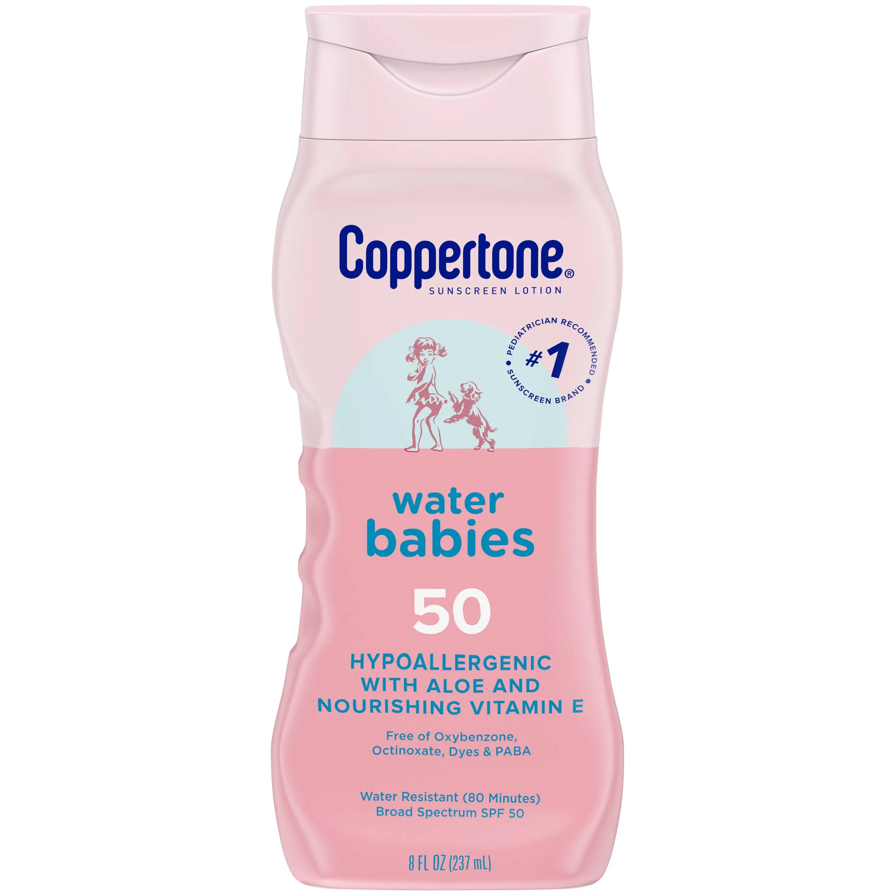 Coppertone Sunscreen Lotion, Water Babies, Broad Spectrum SPF 50 - 8 fl oz