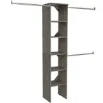 ClosetMaid SuiteSymphony Closet System Starter Kit Finish: Graphite Gray/Brown