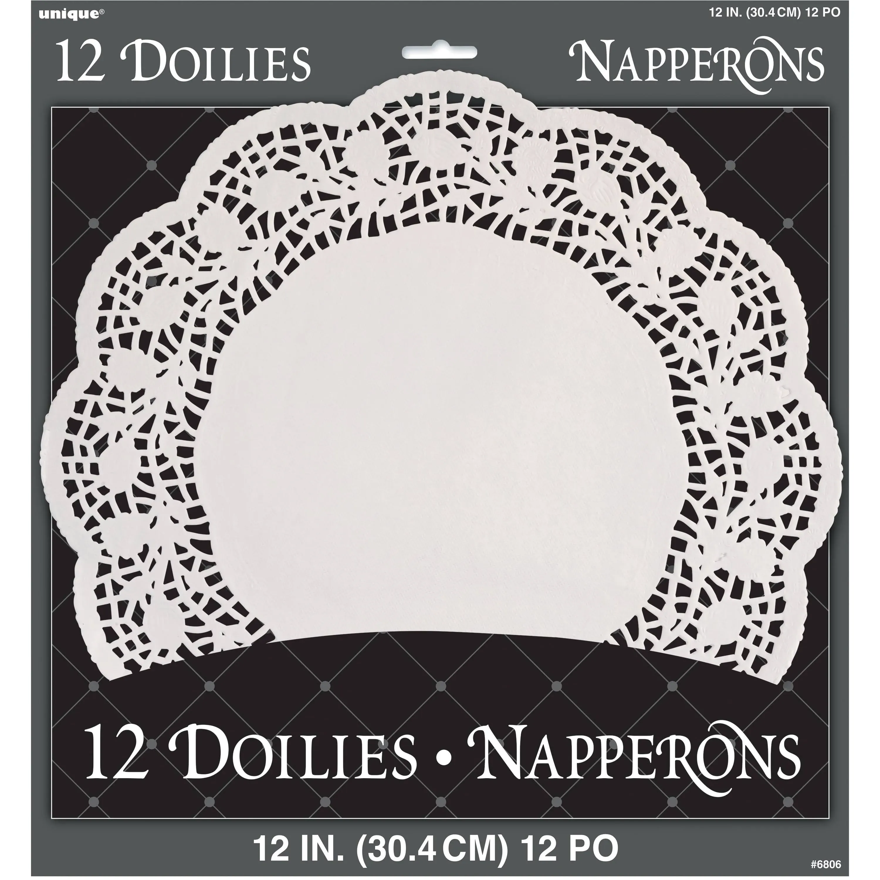 White Paper Doilies - 12" (12 Ct) - Premium Quality Disposable Table Decor for Weddings, Tea Parties, and Events