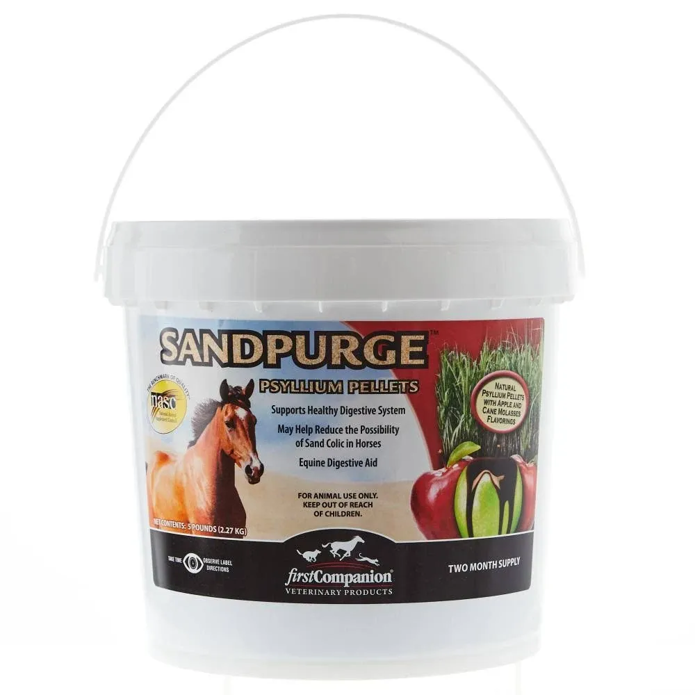 Sandpurge Psyllium Pellets Apple Molasses Sand Colic Horse Equine 5 Pounds