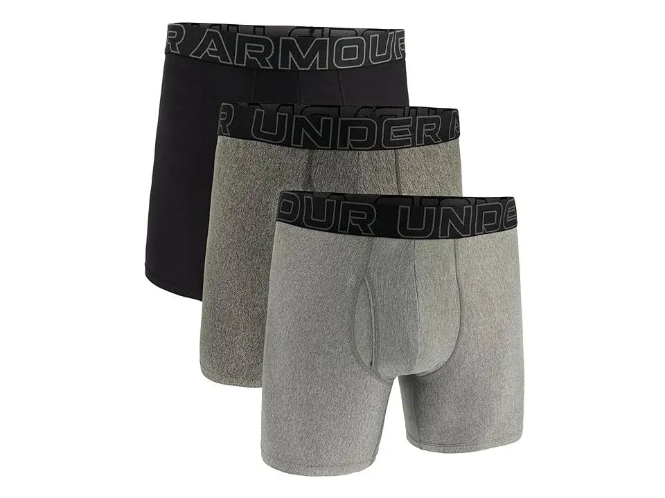 Men's Under Armour 3-Pack Performance Tech 6-In. Boxer Briefs, Size: XXL, Steel