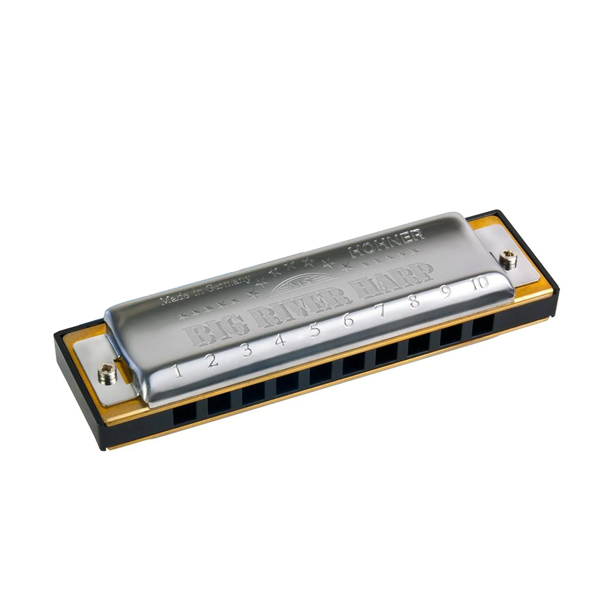 HOHNER 590BX Big River Harmonica, Key of B (590BX-BN)