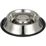 Neater Pets Non-Tip Stainless Steel Slow Feed Bowl, Medium (1.5 Cups)