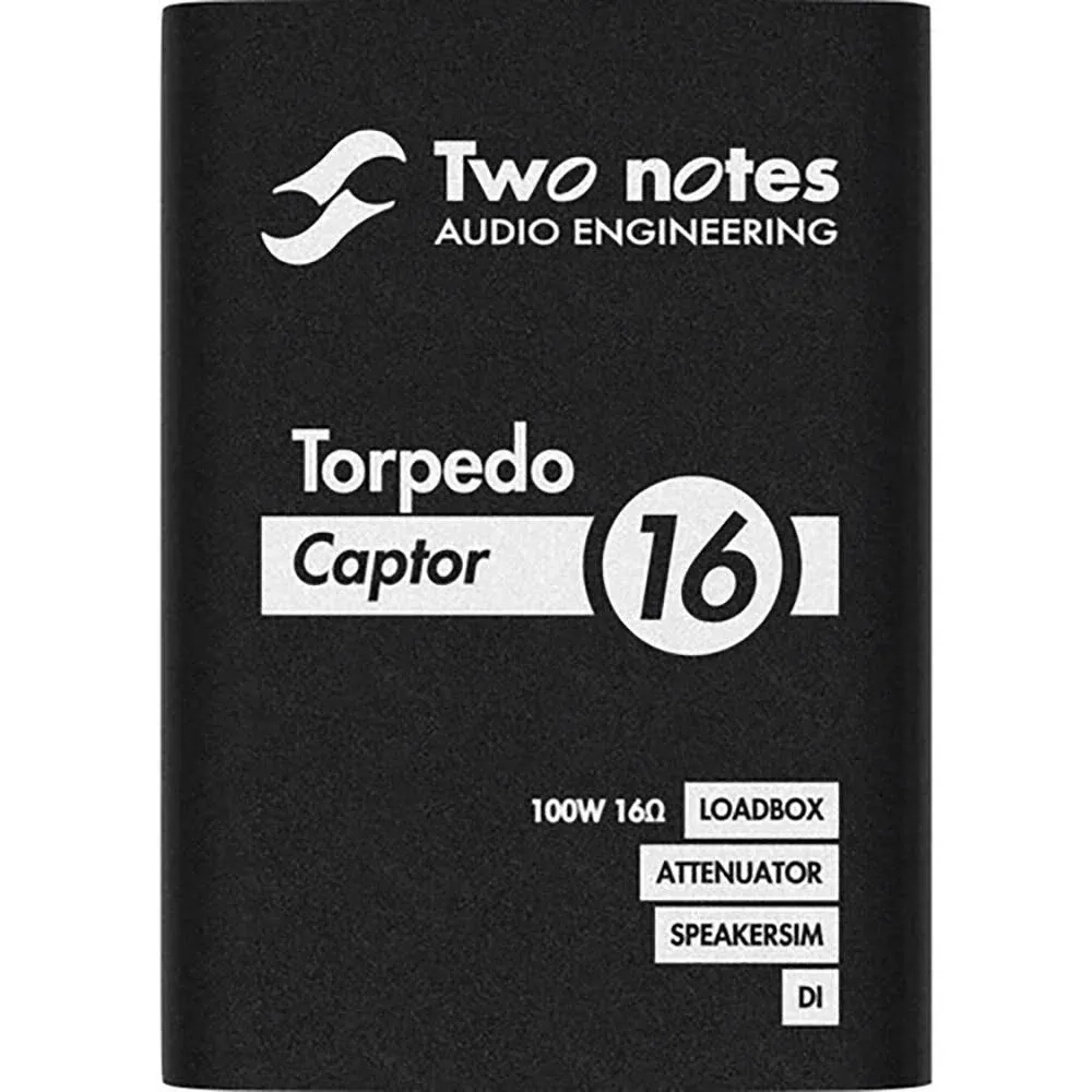 Two Notes Torpedo Captor Reactive Loadbox DI and Attenuator - 16-ohm