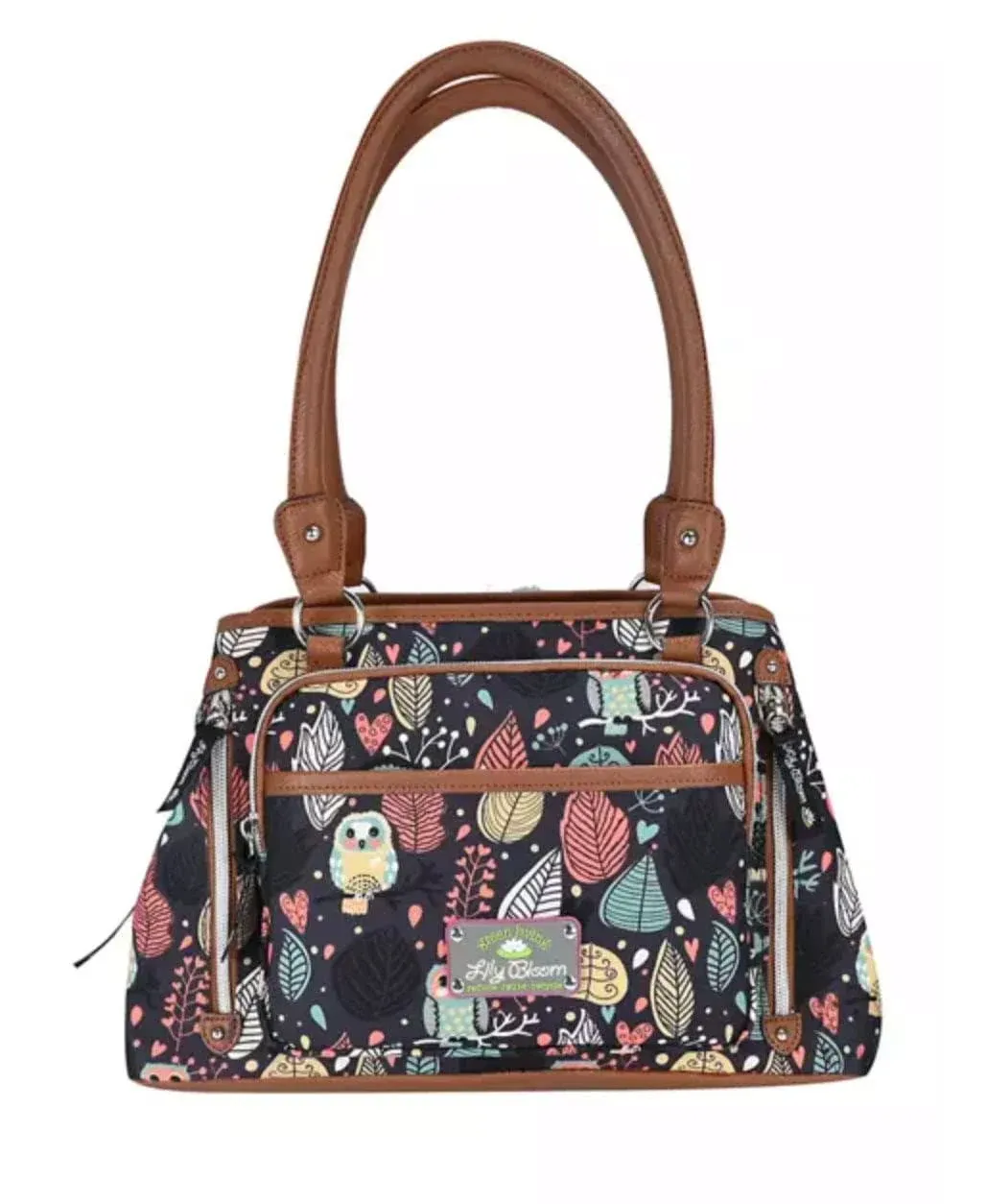 NWT Lily Bloom Maggie Satchel - Midnight Owl Print