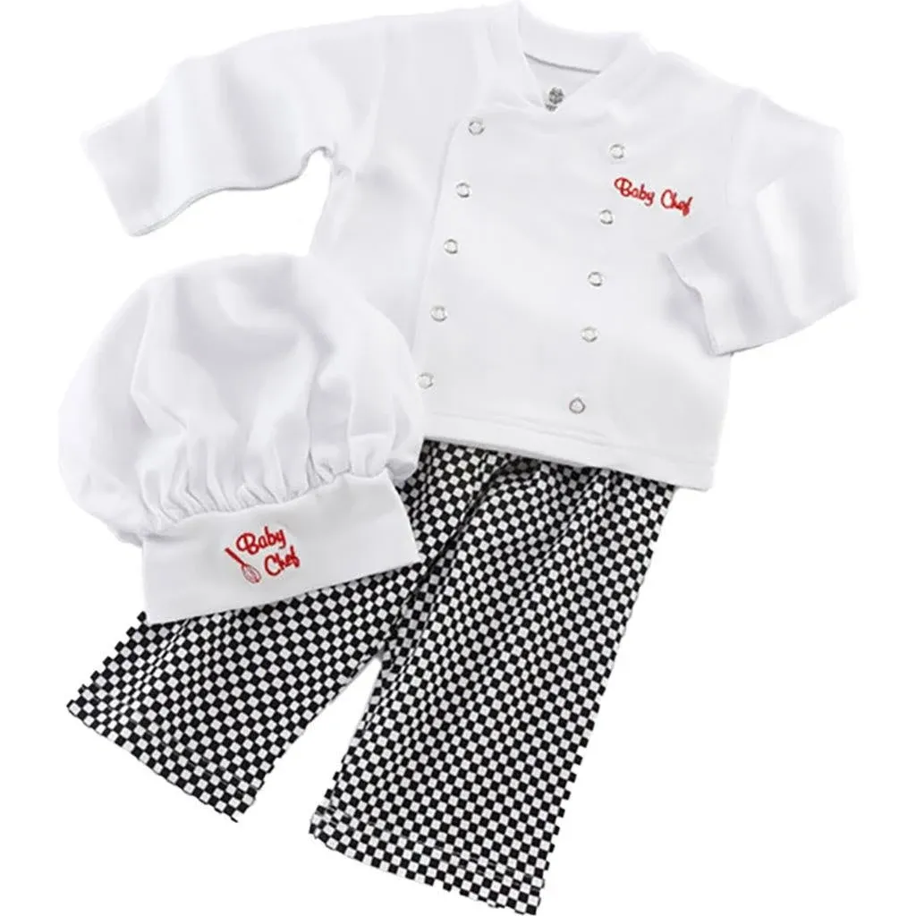 Baby Aspen 'Big Dreamzzz' Baby Chef Three Piece Layette in Culinary Themed Gift