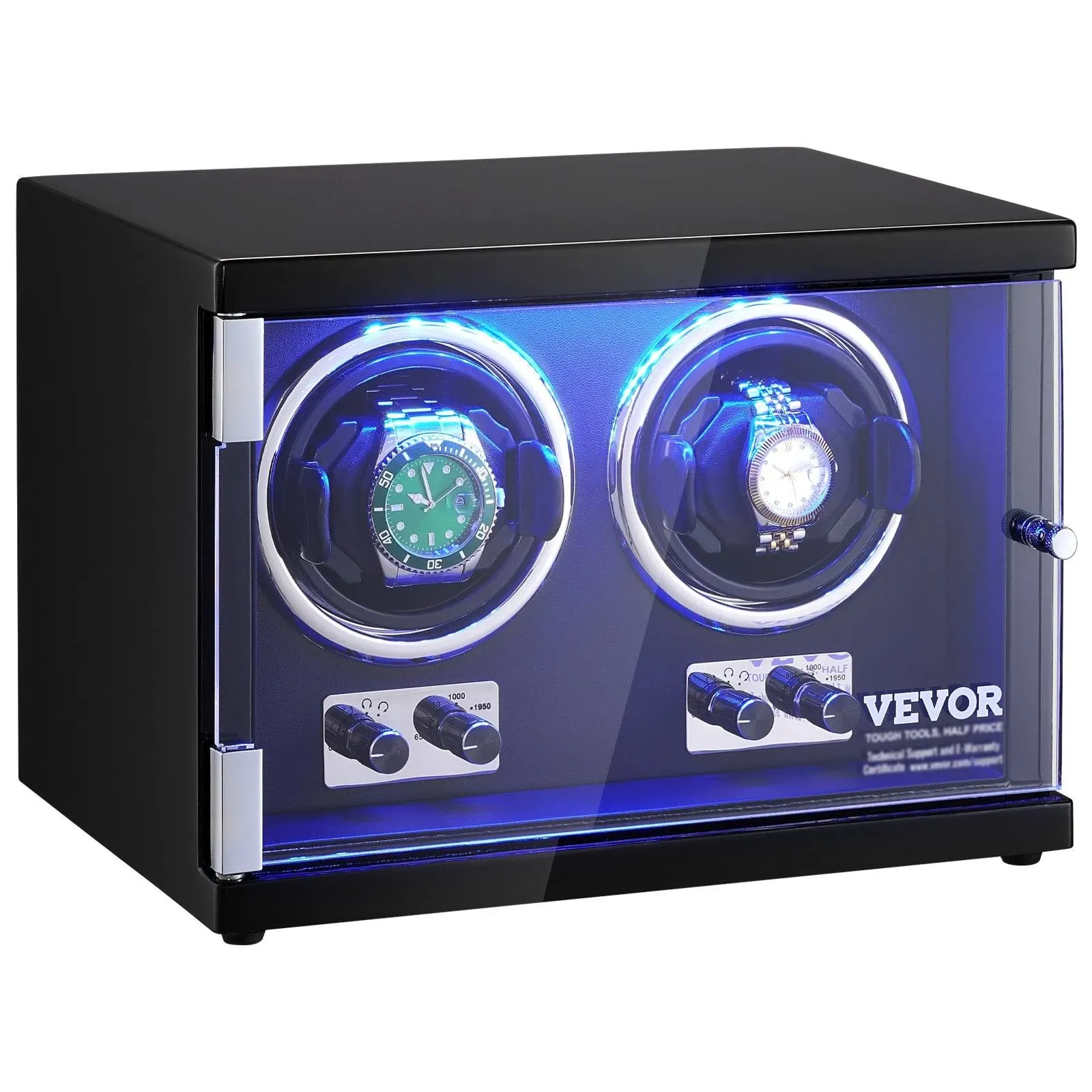 VEVOR Watch Winder Dual Watch Winder for Automatic Watch with 2 Mabuchi Motors