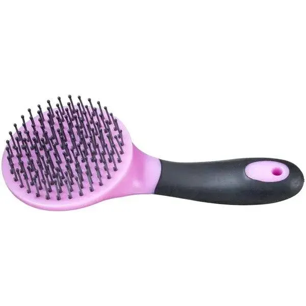 Tough 1 Great Grip Mane and Tail Brush, Pink