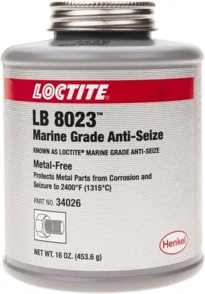 Loctite Marine Grade Anti-Seize Lubricant: 16 oz Brush Top MPN:275026