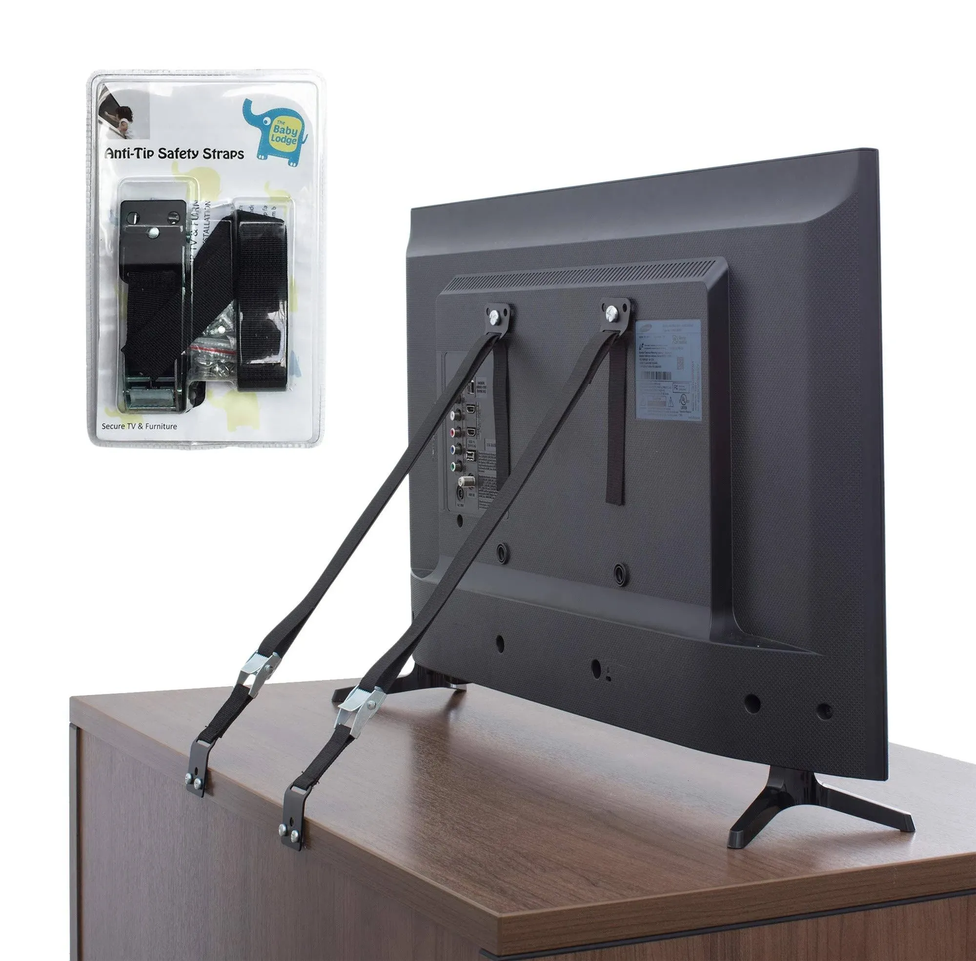 The Baby Lodge TV and Furniture Anti Tip Straps - Safety Furniture Wall Anchors ...