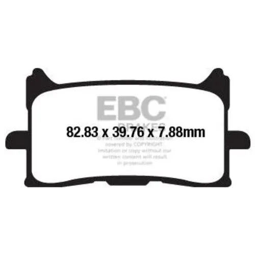 EBC Brakes FA679HH Double-H Series Sintered Disc Brake Pad, Black, One-Size