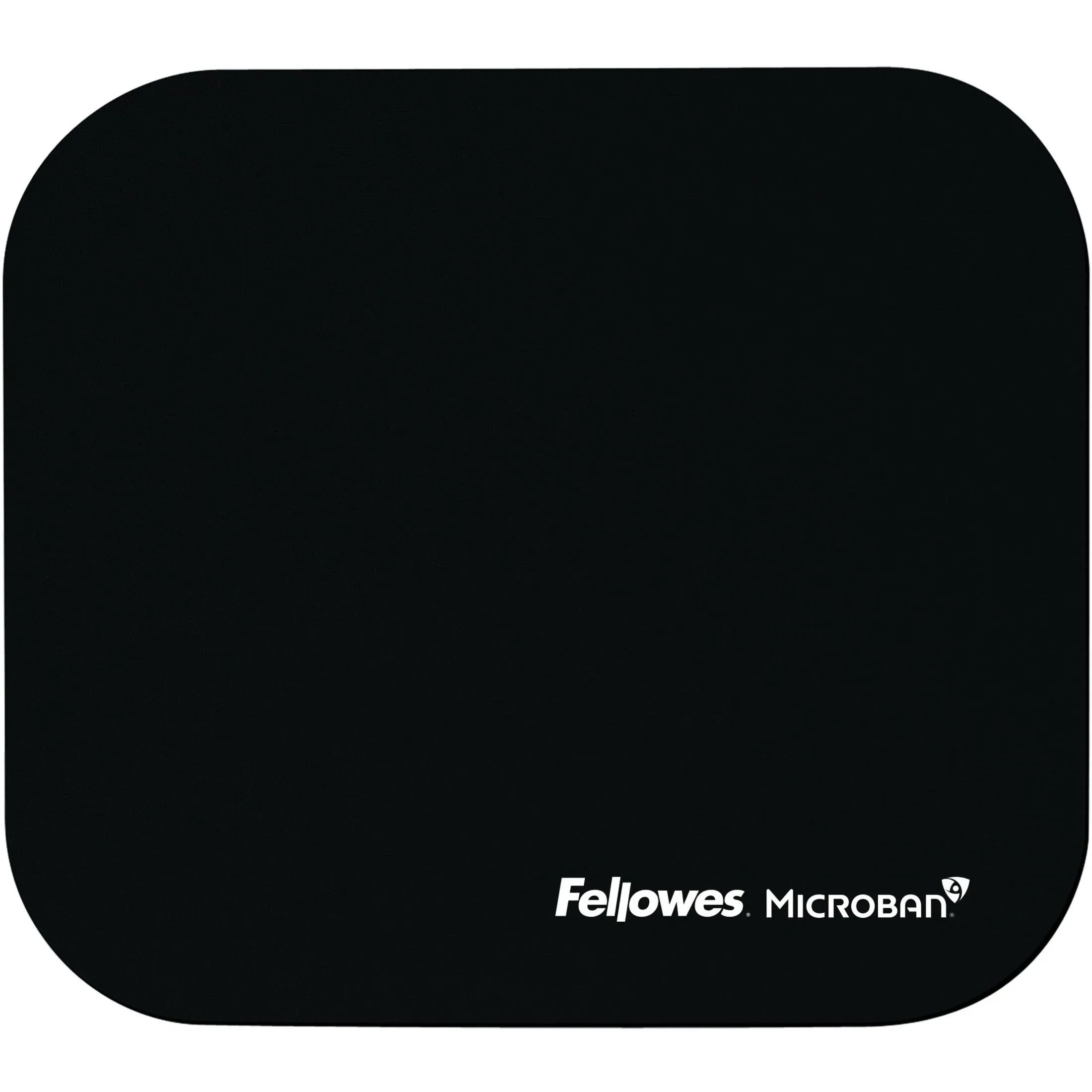 Fellowes 5933901 Mouse Pad w/Microban, Nonskid Base, 9 x 8, Black (FEL5933901), 8" x 9" x 0.1"