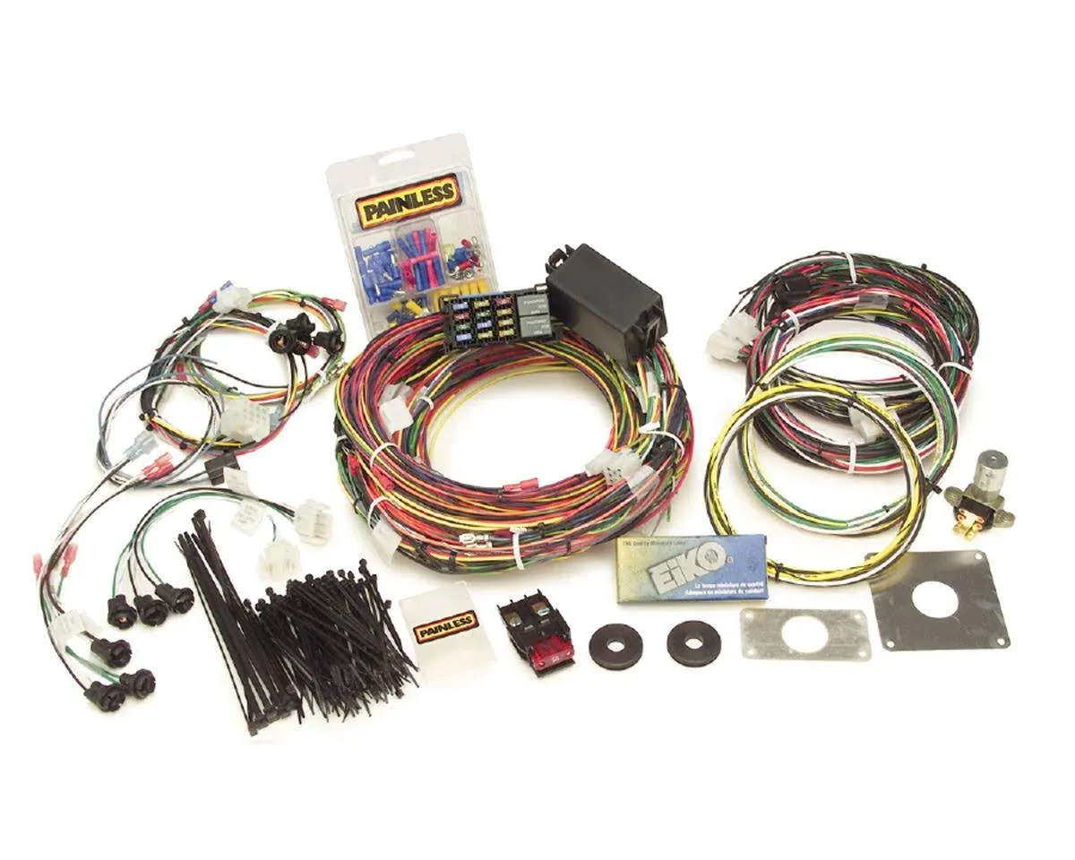 Painless Wiring 20120 22 Circuit Direct Fit Mustang Chassis Harness