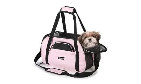 GOOPAWS Soft-Sided Kennel Pet Carrier for Small Dogs, Cats, Puppy, Airline