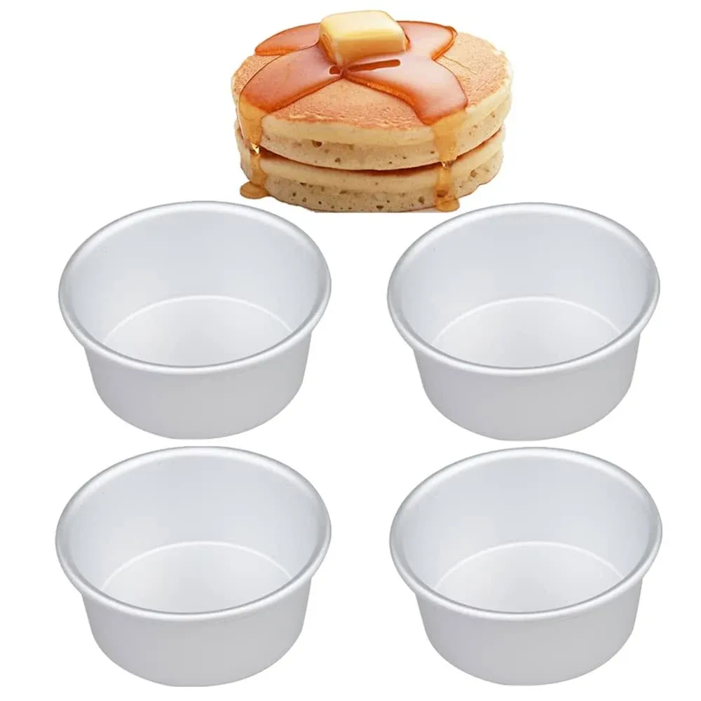 Corkwaw 5Pack 5 inch Cake Pan, Mini Cake Pan, Round Aluminum Cake Pan, used for ...