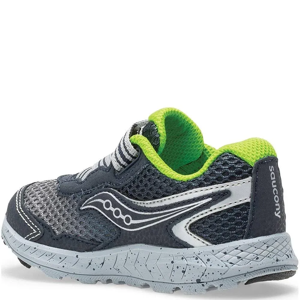 Saucony Ride 10 Jr. Sneaker in Navy/Green