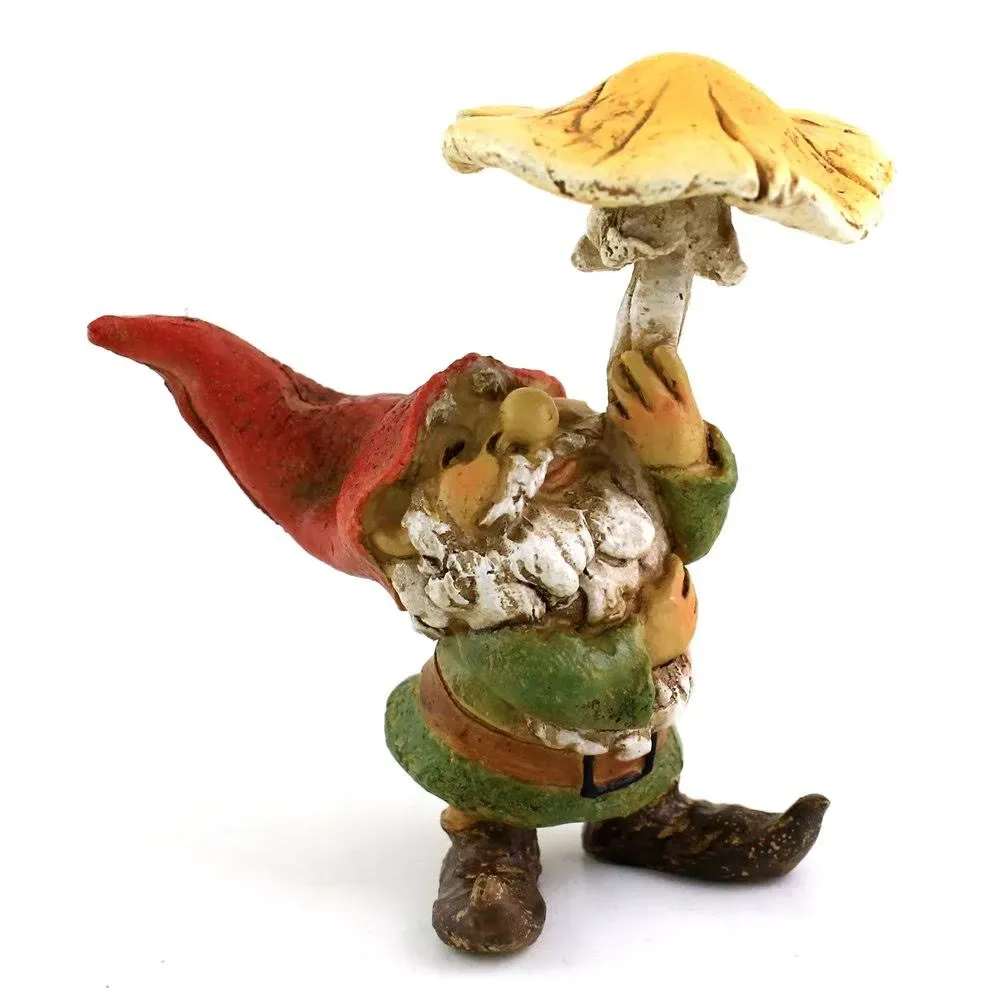 Top Collection Miniature Fairy Garden and Terrarium Garden Gnome Using Mushroom Umbrella