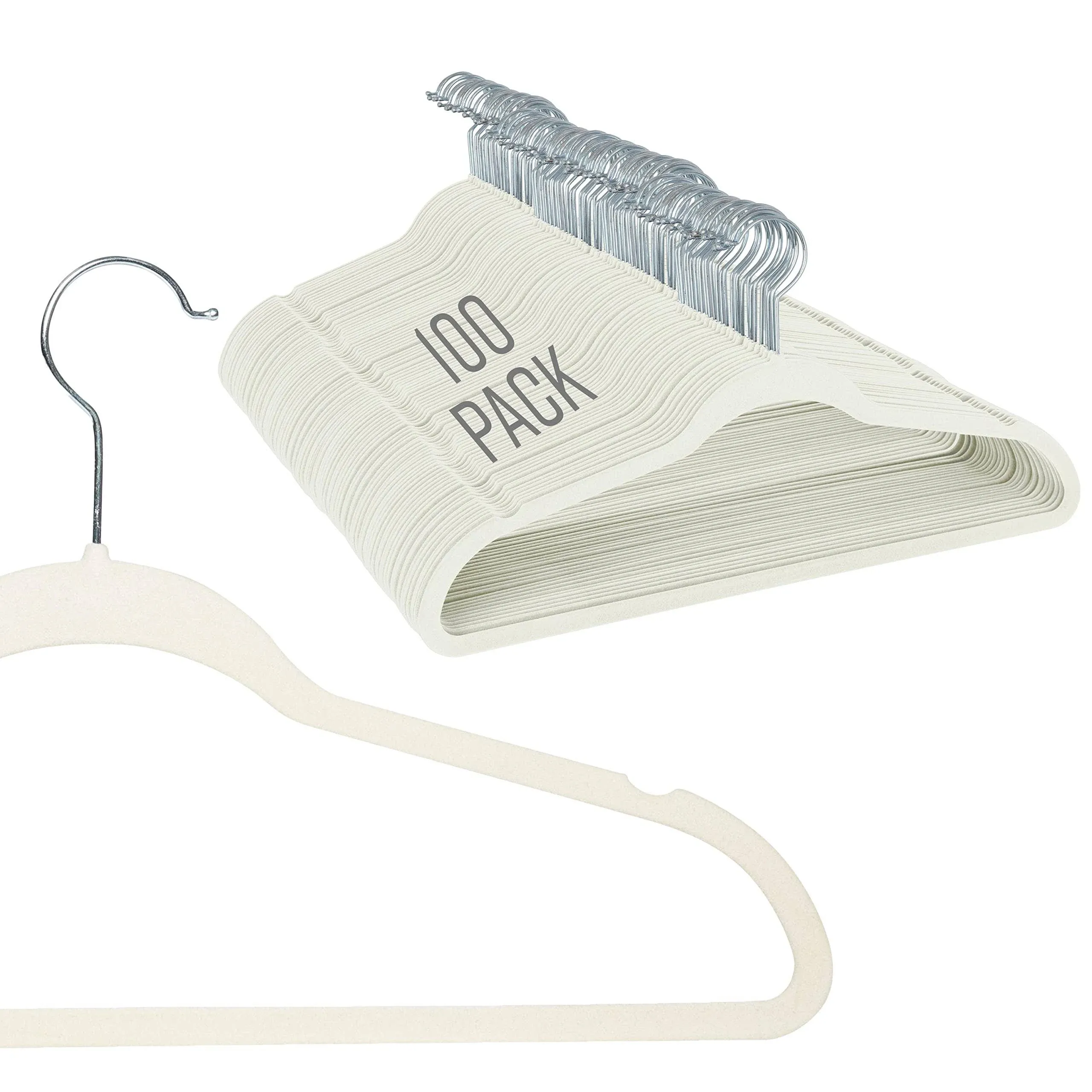 Simplify Slim Velvet Clothes Hangers | 100 Pack | Non-Slip | Shirts | Suit ...