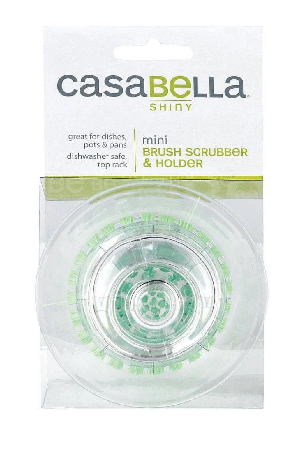 Casabella Mini Brush Scrubber with Holder, Assorted