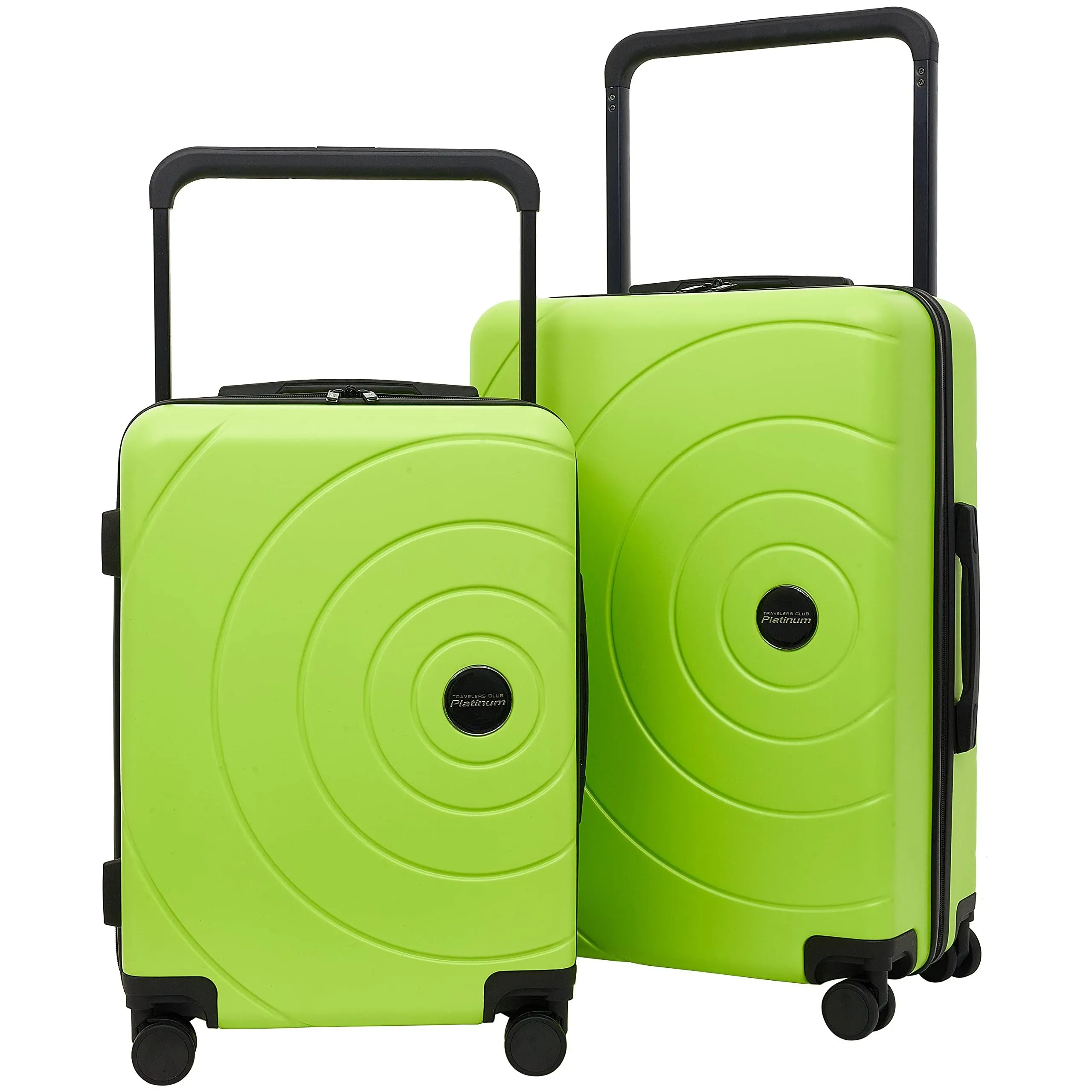 Travelers Club 20" Odyssey Luggage, Lime Green, 2PC Set