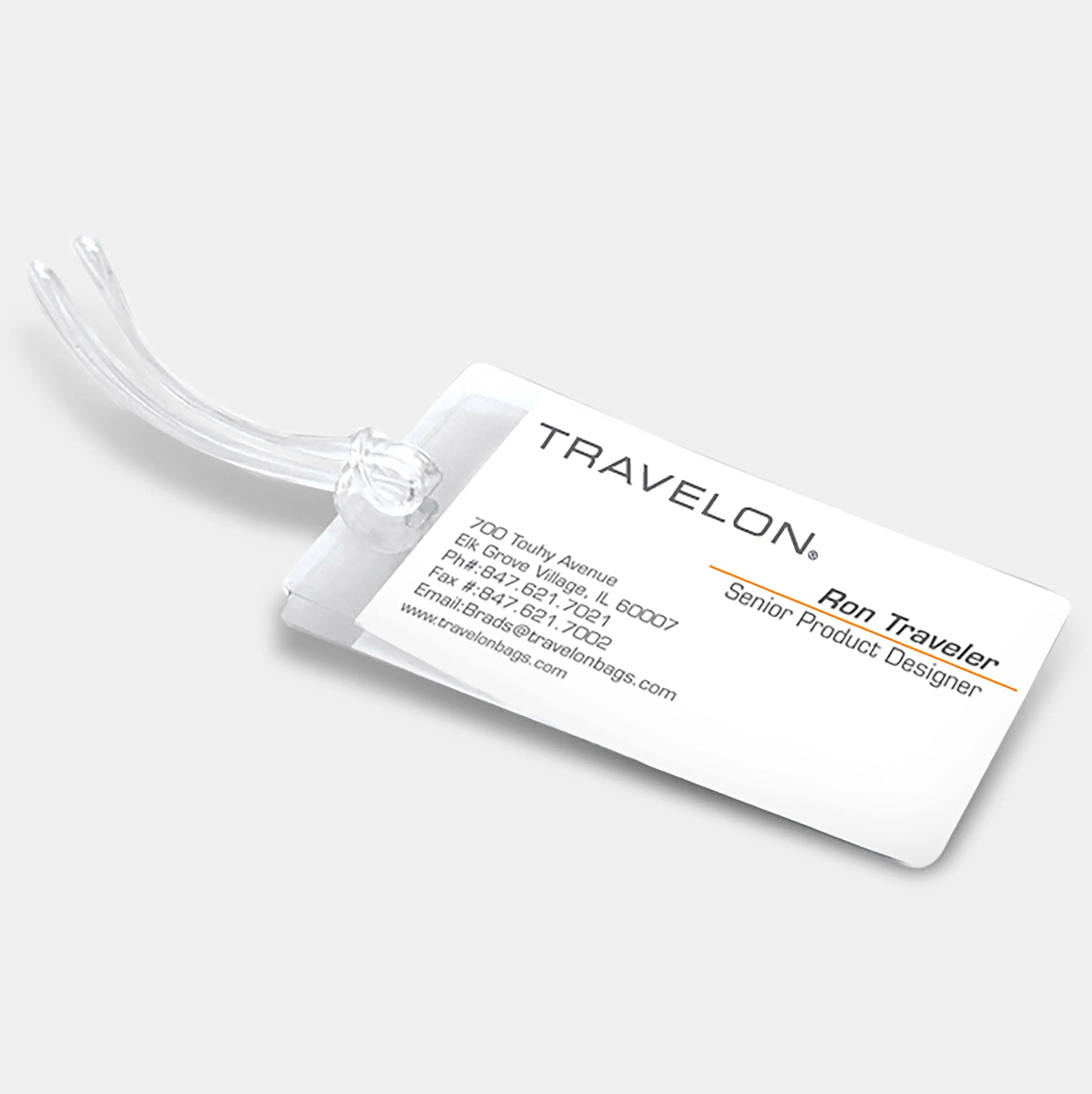 Travelon Set of 3 Self-Laminating Luggage Tags (Clear)