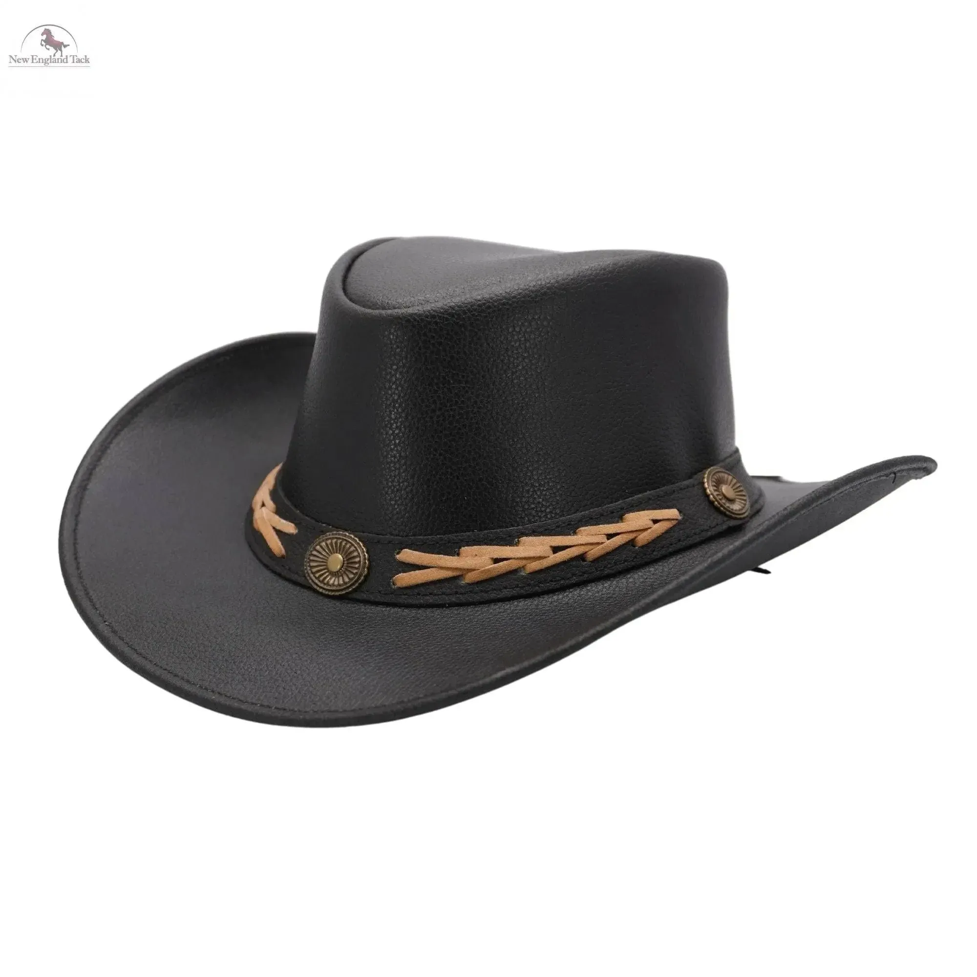 Resistance Premium Australian Style Leather Cowboy Hat | Shapeable Outback Hat ...