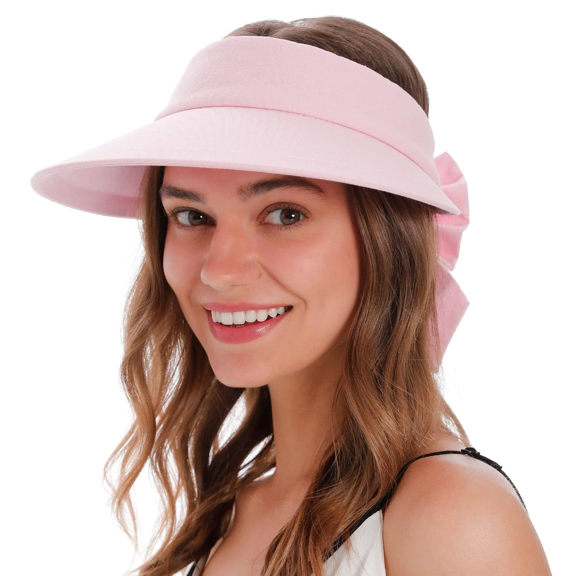 Simplicity Women's SPF 50+ UV Protection Wide Brim Beach Sun Visor Hat