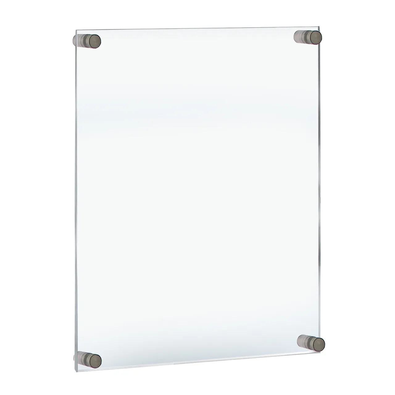 Azar Displays Floating Acrylic Wall Frame with Silver Stand Off Caps: 22&#034; x...