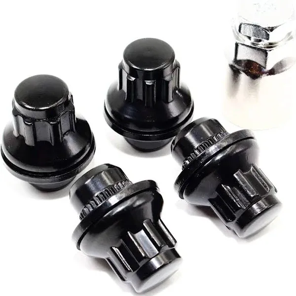 Set Of 4 Veritek Black OE Style Wheel Locks Mag w Washer 12x1.5 Honda Acura