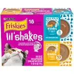 Friskies Lil' Shakes Cat Food, Variety Pack - 18 pack, 1.55 oz pouches