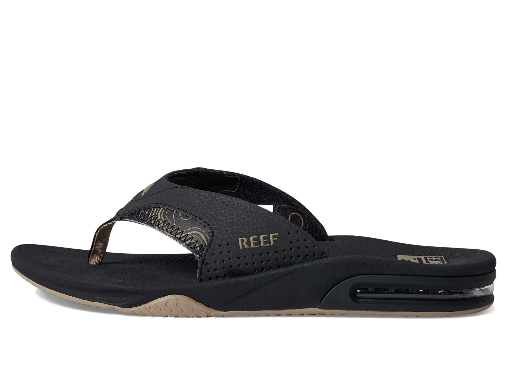 REEF Fanning Men's Bottle Opener Flip Flop, Arch Support, Durable Outsole, Water Friendly