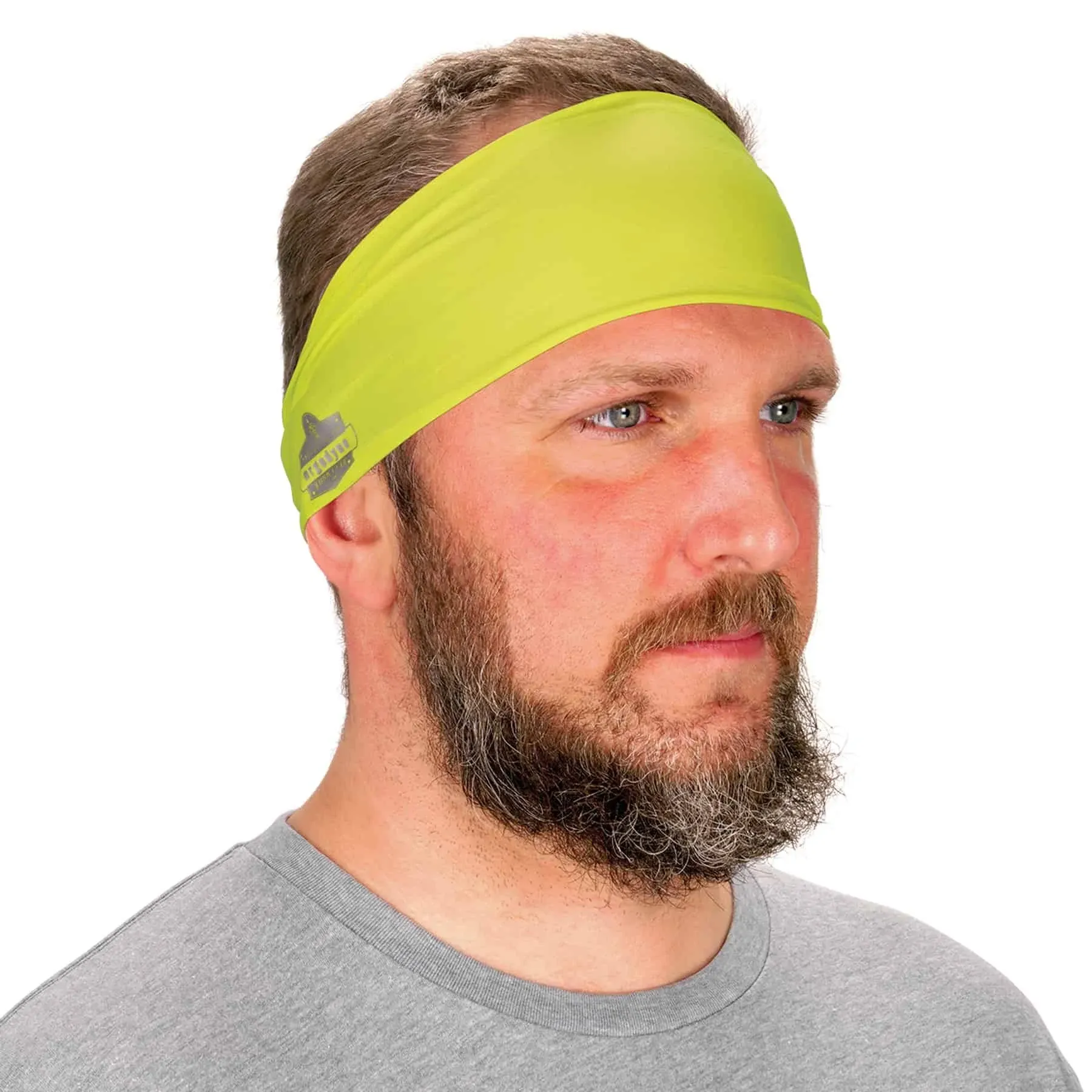 Ergodyne Chill Its 6634 Cooling Headband, Sports Headbands for Men and Women, Moisture Wicking, Lime