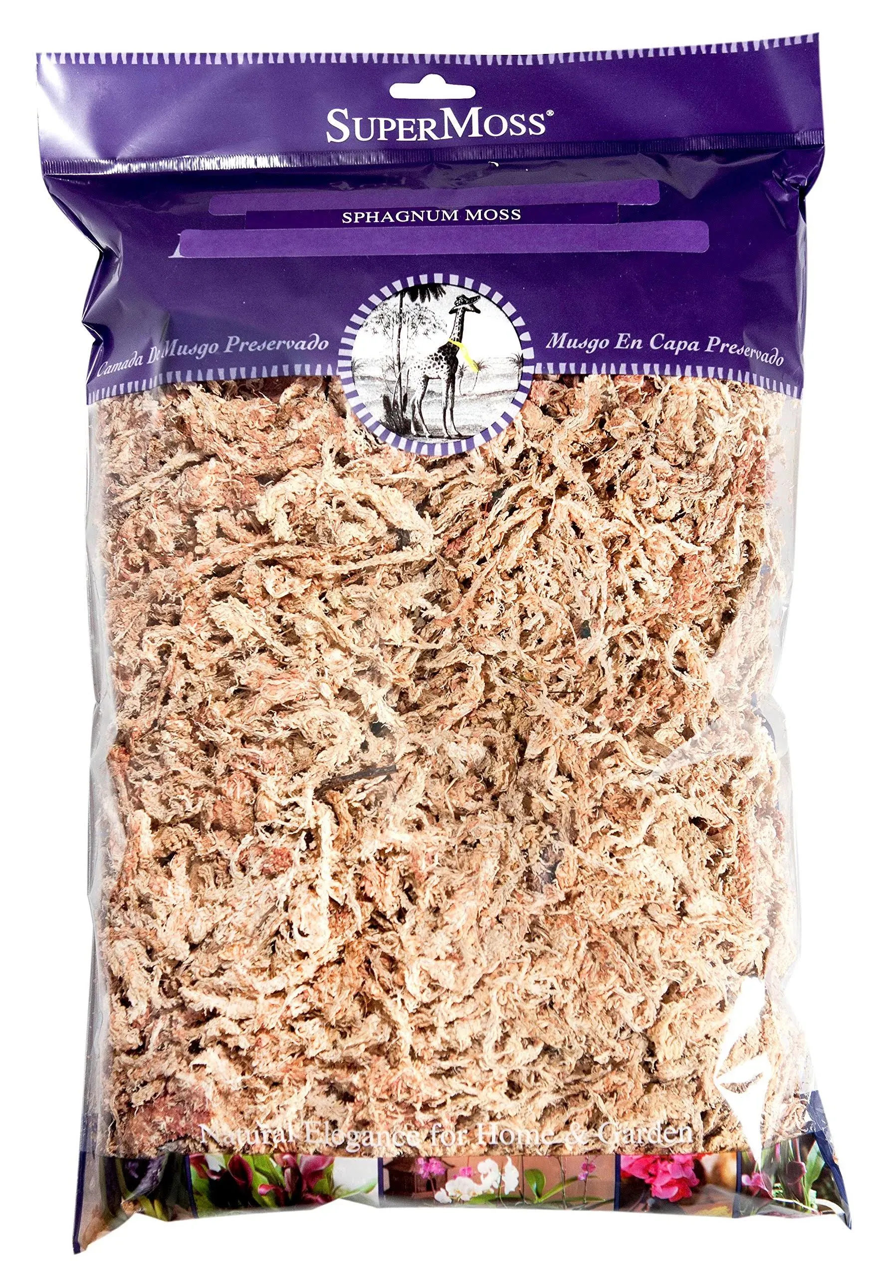 SuperMoss Sphagnum Moss-Natural White, 8 oz