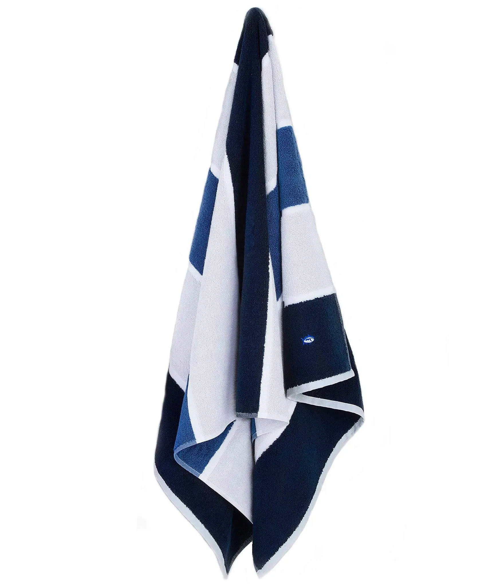 Southern Tide Performance Stripe Bath Towel - Cobalt