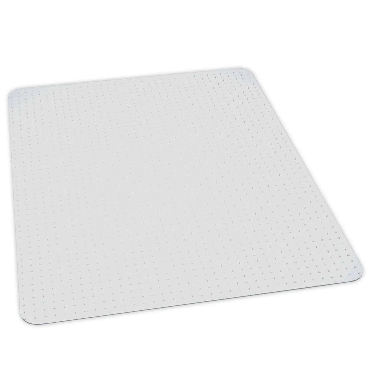 ES Robbins® Chair Mat for Carpet - Medium Pile, 45" x 53" Rectangle, Clear