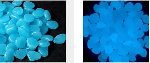 200pcs Glowing Decorative Stones,Glow in The Dark Rocks Stones Pebbles for ...