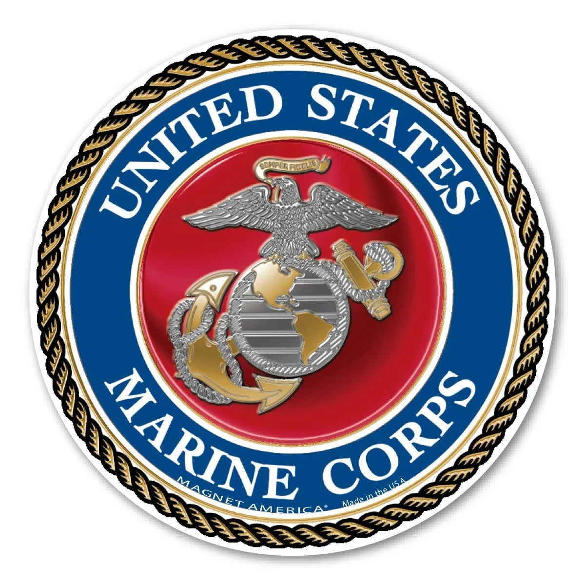 Mini USMC Emblem Magnet